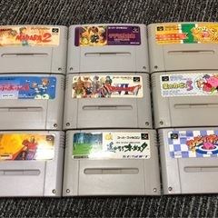 スーパーファミコン本体とソフト９本セットの画像