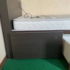 収納付き　シングルベットの画像