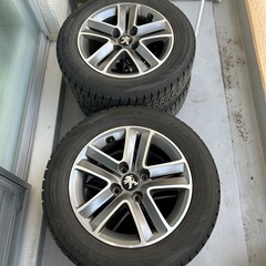 プジョー純正15インチアルミホイール　185/65/R15スタッドレス 4本セット
の画像