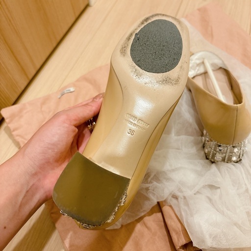 miumiu ミュウミュウ ビジューパンプス Size36 美品 (taurus