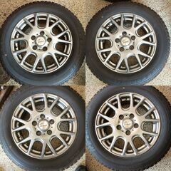 185/65R15 2022年 ほぼ新品ｽﾀｯﾄﾞﾚｽﾀｲﾔ＆Verthandiｱﾙﾐﾎｲｰﾙ4本の画像