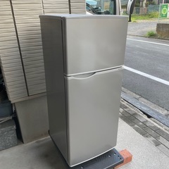f●■SHARPシャープ・ノンフロン冷凍冷蔵庫128L・2ドア【SJ-H13E-S】シルバーの画像