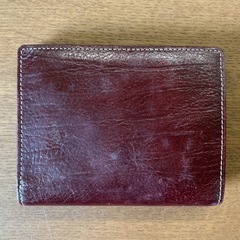 オシャレ❤️ ミニ財布 SPECIAL MESSAGE 財布 小物ケース 2つ折り 本革 サイフ ヴィンテージ 赤茶色の画像