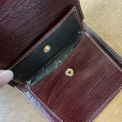 オシャレ❤️ ミニ財布 SPECIAL MESSAGE 財布 小物ケース 2つ折り 本革 サイフ ヴィンテージ 赤茶色の画像