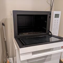 パナソニック オーブンレンジ 23L コンパクトモデル フラットテーブル スピードあたため 蒸気センサー ホワイト NE-FS3B-Wの画像