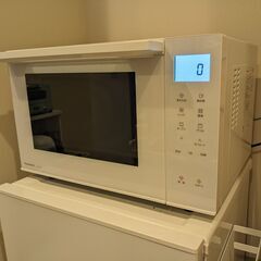 パナソニック オーブンレンジ 23L コンパクトモデル フラットテーブル スピードあたため 蒸気センサー ホワイト NE-FS3B-Wの画像