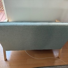 【ニトリ】天然木フレームのコンパクトソファ （2人掛け）の画像