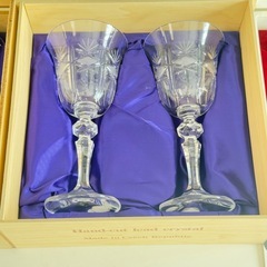 【良品/箱付】Bohemia ボヘミア クリスタル LEAD CRYSTAL GLASS 4箱セット ペアグラス×4（計8客）ワイングラス/ゴブレット カットグラス まとめの画像