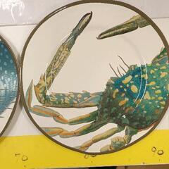 0821-032 海の生物柄のお皿4枚セットの画像