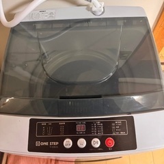 【東京都江東区】One Step 全自動洗濯機（4.5kg）2025/03購入ONE STEP 洗濯機 一人暮らし用 コンパクト 小型 縦型 タイマー機能付き 予約機能 の画像