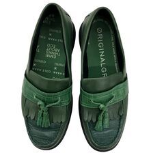 186000 現状品 COLE HAAN コールハーン Cole Haan COLEHAAN EMMI・タッセル・クロコ型押し W27605  23 グリーン レディース [250212HM220005]の画像