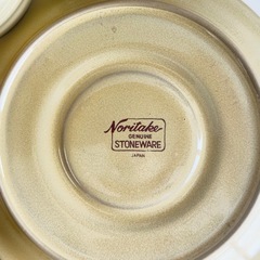【保管品】Noritake/ノリタケ ストーンウェア カップ＆ソーサー セット（カップ3・ソーサー6）箱入り 贈答品/食器/コーヒーカップ/ティーカップの画像