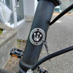Welby backpacker WB014 クロスバイク 黒 ライト付 サイズ27インチ CT460mm TT540mm クランク長170 7速 フロント シングル TOURNEY ウェルビー 軽快車の画像