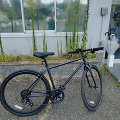 Welby backpacker WB014 クロスバイク 黒 ライト付 サイズ27インチ CT460mm TT540mm クランク長170 7速 フロント シングル TOURNEY ウェルビー 軽快車の画像