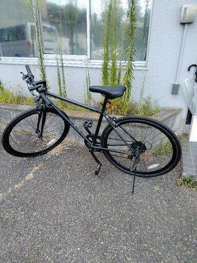 Welby backpacker WB014 クロスバイク 黒 ライト付 サイズ27インチ CT460mm TT540mm クランク長170 7速 フロント シングル TOURNEY ウェルビー 軽快車