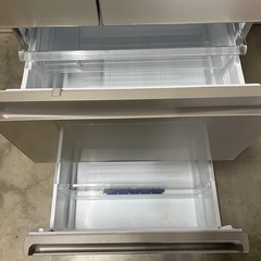 高年式！大型！Panasonic 冷蔵庫 450L 観音開き 2021年 サテンゴールド  の画像