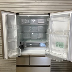 高年式！大型！Panasonic 冷蔵庫 450L 観音開き 2021年 サテンゴールド  の画像