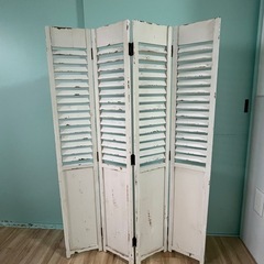 salut！シャビー仕上げミニパーテーション