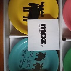 【新品未使用】mozミニプレート2枚組×3セット、磁器★北欧ブランドの画像