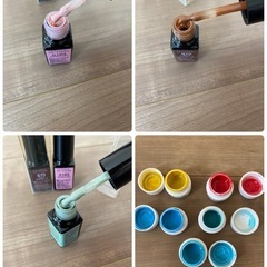 ジェルネイル、ラメなど18点セットの画像