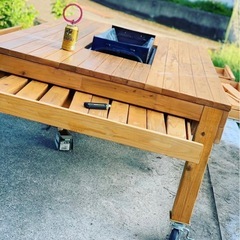 BBQもできるテーブルの画像