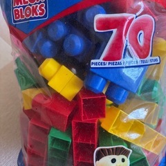 MEGA BLOKSブロックおもちゃ 大粒 60個 5色 の画像