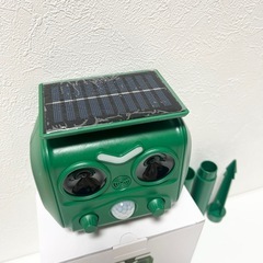 【決まりました】動物撃退器 害獣駆除 超音波 赤外線センサー ソーラー充電 防水 猫よけの画像