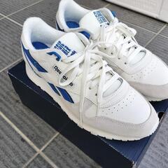 Reebok CLASSIC LEATHER 27.5cm ホワイト/ブルーの画像