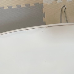 折りたたみテーブル 白の画像