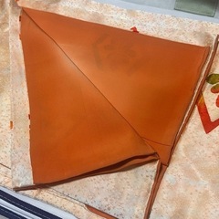 お着物、オレンジ、菱形、秋冬服の画像