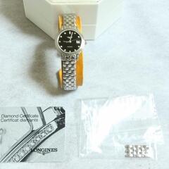 未使用近い美品29万。LONGINES　自動巻きデイト　ダイヤモンドインデックス　腕時計の画像