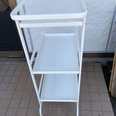 JM20174K)  IKEA  スチールワゴン/キャビネット＜幅：約33cm 高さ：約93cm 奥行：約957cm＞中古品【取りに来られる方限定】　 の画像