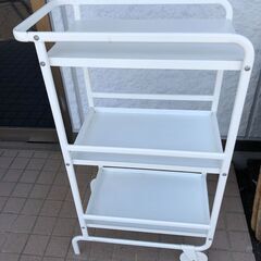 JM20174K)  IKEA  スチールワゴン/キャビネット＜幅：約33cm 高さ：約93cm 奥行：約957cm＞中古品【取りに来られる方限定】　 の画像