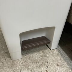 ゴミ箱　No.4017　ペダル付きペール　ホワイト/ブラウン　45L　【リサイクルショップどりーむ天保山】の画像