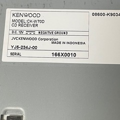 ダイハツ純正ステレオ　　CK-W70Dの画像