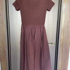 レディース　ロングワンピース　半袖ニット Sサイズ　GU ジーユーの画像