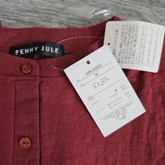 新品 未使用  ノースリーブ シャツ 後ろリボン スリット Mサイズの画像