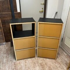 カラーボックス2個の画像