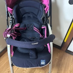 combi ネムリエ オート4キャスト UF-750 ベビー用品 ベビーカー ブラック パープルの画像