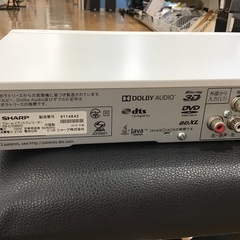 【トレファク神戸新長田店 買取/販売】取りに来られる方限定！SHARPのBlu-rayレコーダー2019年製のご紹介です！の画像