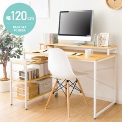 美品　木製デスク　勉強机の画像