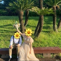 インポートドレス　前撮りグレージュドレスの画像