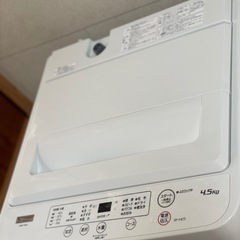 送料・設置込み可　洗濯機　4.5kg ヤマダ電機　2023年【分解クリーニング済み】の画像