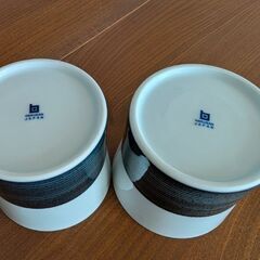 白山陶器 麻の糸 フリーカップ インディゴ 2個セットの画像