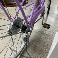 O2508-580 サイクルベースあさひ フェリークJr 26インチ子供用自転車 変速ギア非搭載 前後ブレーキOK タイヤの空気少し抜けています 店頭では空気を入れることはできません 前カゴ・ライト付き 中古の画像