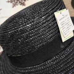 未使用　帽子黒の画像