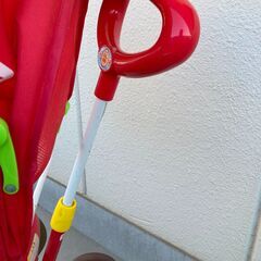 アンパンマン 三輪車 日よけ付き（押し棒あり）の画像