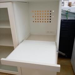 リユースのサカイ太田店★ジモティ割あり★  ミドルレンジボード ホワイト H90×D41.5×W120 クリーニング済み OJ10618の画像