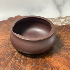 配送可能　煎茶道具　萬古焼　白梅　在銘　湯冷　湯呑2点 茶道具 3点セット　茶器　 骨董品 古美術品　煎茶碗 朱泥　古玩　古道具　古董 の画像