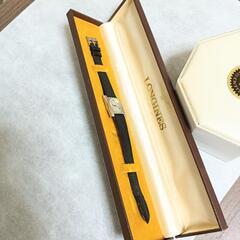 美品。LONGINES　ロンジン　手巻式　スクエア　腕時計の画像